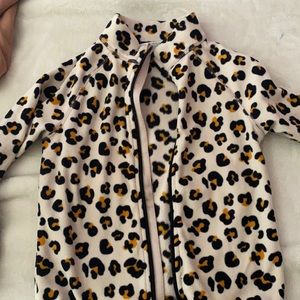 Anima print fleece jacket